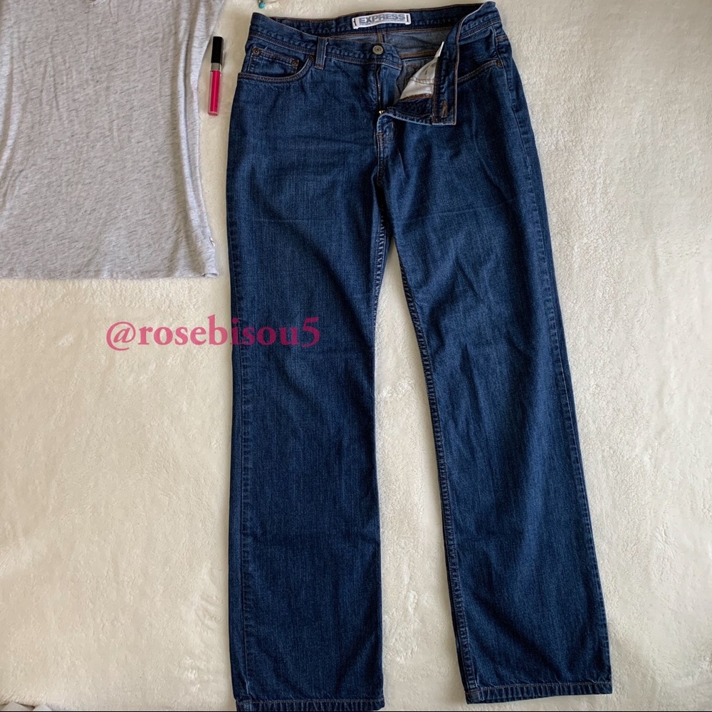 {EXPRESS} Boyfriend Lowrise Bootcut Jean - Picture 2 of 6